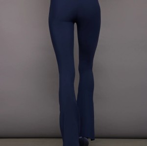 Custom Buttery Soft One Shoulder Convertible Bra Top for Gym split flare below Yoga Pant Recycled Fabric Eco-Friendly Yoga Set