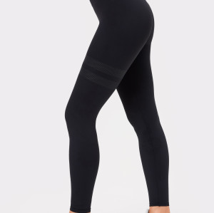 Custom High Elastic Breathable Yoga Leggings V-shaped Back Waistline Functional Fabric Sweat-wicking Quick-drying Elastic Waist
