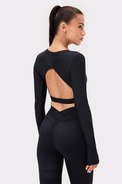 Custom High Elastic Breathable Yoga Leggings V-shaped Back Waistline Functional Fabric Sweat-wicking Quick-drying Elastic Waist