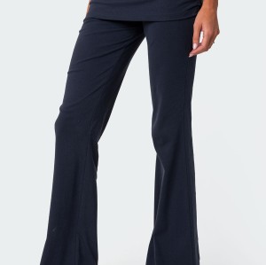 Custom High Elastic Breathable Mini Skirt Flared Pants Waistline Functional Fabric Sweat-wicking Quick-drying Elastic Waist Yoga Pants