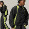 Customizable Nylon Lightweight Highlighted Line Streetwear Track Suit 2 Piece Jacket and Pant Crinkle Nylon  Windbreaker Tracksuit