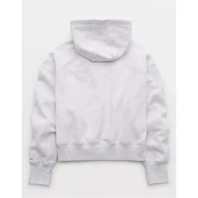 Custom Applique Patch Logo 3D Embroidery Winter Breathable Workout Pullover Sweatshirts Cotton Heavyweight Oversized Fleece