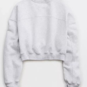 Custom Cloud Fleece Cropped Crewneck Sweatshirt Breathable Winter Workout  Sweatshirts Cotton  Oversized Fleece Sports