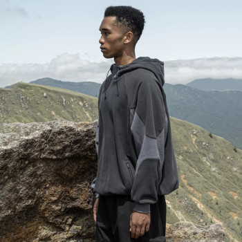 Custom New DryTech Pullover Outdoor Hoodie for Hiking Activities Moisture One-Way Wicking No Inside Dampness Stay Dry Hooded Collar