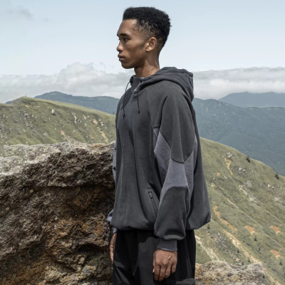 Custom New DryTech Pullover Outdoor Hoodie for Hiking Activities Moisture One-Way Wicking No Inside Dampness Stay Dry Hooded Collar