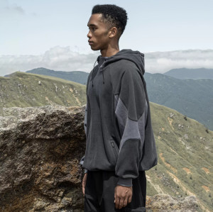 Custom New DryTech Pullover Outdoor Hoodie for Hiking Activities Moisture One-Way Wicking No Inside Dampness Stay Dry Hooded Collar