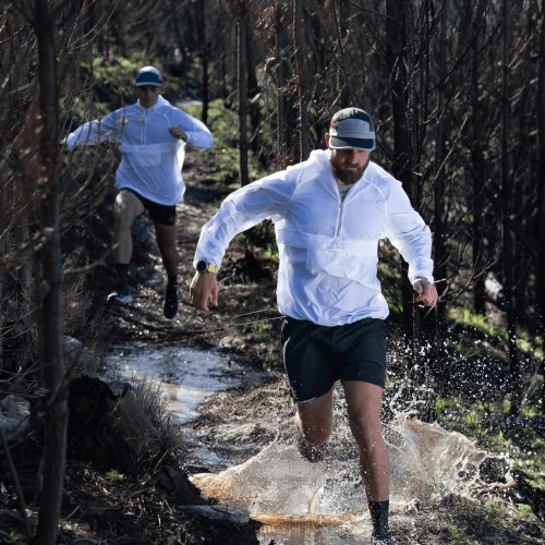 Men's Lightweight Hiking & Running Anorak Thin Breathable Zip-up Rain Windbreaker Jacket with Stand Collar Clothing Manufacturer