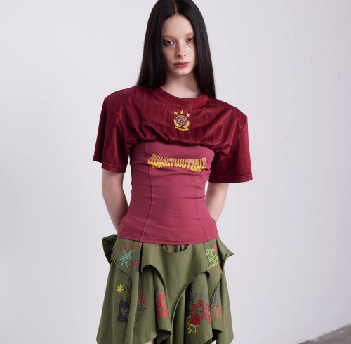 Custom Crop Soccer Y2K Sport American Letter Graphics Number Print Soccer Tee Crop Football T Shirts Jersey Wholesale