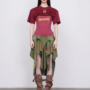 Custom Crop Soccer Y2K Sport American Letter Graphics Number Print Soccer Tee Crop Football T Shirts Jersey Wholesale