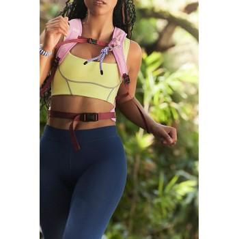 Custom  Logo for Gym & Casual Wear Recycled Fabric Eco-Friendly Yoga Bra Buttery Soft Naked Feel  Square Neckline Sports  Bra