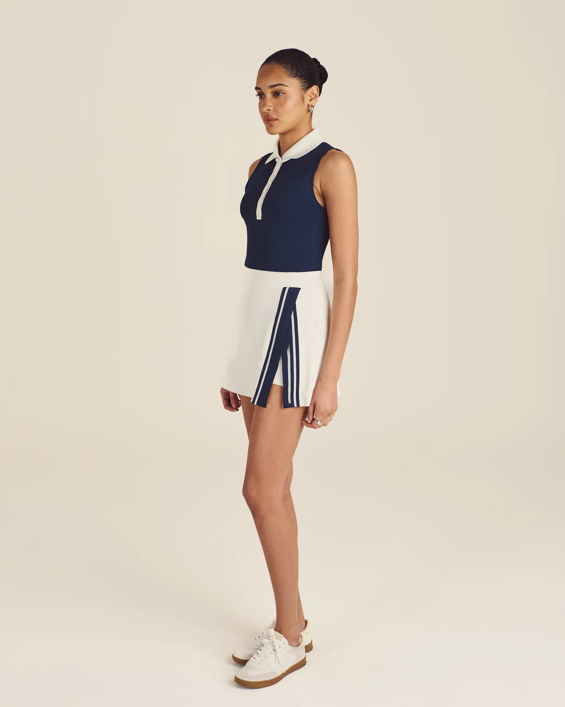 V-neck silhouette  tennis dress