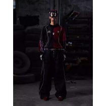 Custom Piping Oversized Swingman Hockey Rugby Retro Football Racing Style Breathable Embroidered Vintage T-shirt Jersey Men