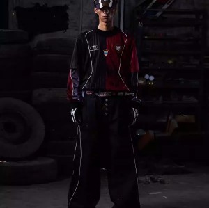 Custom Piping Oversized Swingman Hockey Rugby Retro Football Racing Style Breathable Embroidered Vintage T-shirt Jersey Men