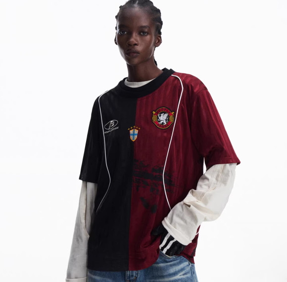 Custom Piping Oversized Swingman Hockey Rugby Retro Football Racing Style Breathable Embroidered Vintage T-shirt Jersey Men