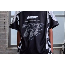 Custom Piping Oversized Swingman Hockey Rugby Retro Football Racing Style Breathable Embroidered Vintage T-shirt Jersey Men