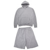 Custom Heavyweight Organic Cotton Boxy Hoodies and Sweatpants Sets Fleece Custom Spray Print Tracksuits Sets Unisex
