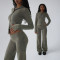 Women's Retro Hip-Hop Style Straight-Leg Sweatpants Casual Grey Pants & Trousers