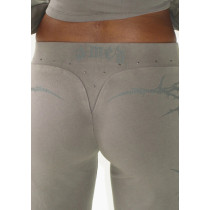 Women's Retro Hip-Hop Style Straight-Leg Sweatpants Casual Grey Pants & Trousers