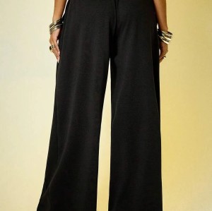 Women's Retro Hip-Hop Style Straight-Leg Sweatpants Casual Grey Pants & Trousers Women's Loose Street Dance Pants