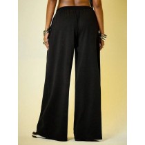 Women's Retro Hip-Hop Style Straight-Leg Sweatpants Casual Grey Pants & Trousers Women's Loose Street Dance Pants