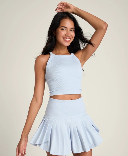 Custom Women's Golf Skirt with Built-in Shorts Breathable & Moisture Wicking Front Logo High Quality Workout Pleated Skirt