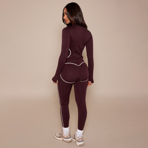 Custom Logo New Arrivals Women Clothing Tops Winter Ski Quick-Dry Yoga Wear Gym Sports Outfit Training Suit