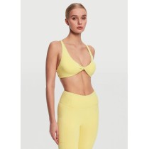 Custom  Logo for Gym & Casual Wear Recycled Fabric Eco-Friendly Yoga Bra Buttery Soft Naked Feel  Square Neckline Sports  Bra