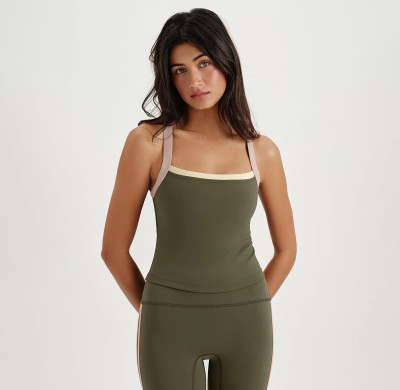 Custom Square Neck Tight Slim Short Sleeved Sports Vest Traning Top Quick Dry Activewear