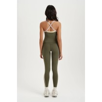 Custom Square Neck Tight Slim Short Sleeved Sports Vest Traning Top Quick Dry Activewear