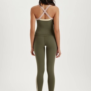 Custom Square Neck Tight Slim Short Sleeved Sports Vest Traning Top Quick Dry Activewear