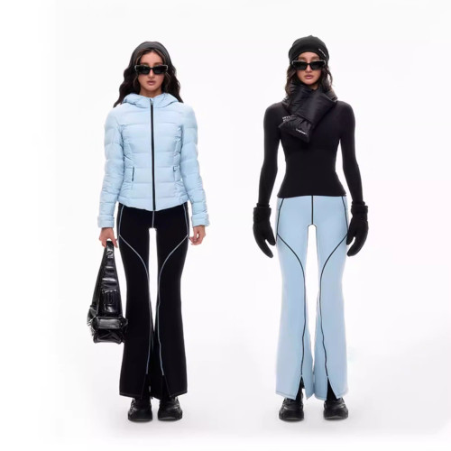 Custom High Elastic Breathable Flared Leggings  Sweat-wicking Quick-drying Elastic Waist Yoga Pants