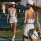 Custom Quick Dry Pull-On Striped Pattern Tennis Dress Breathable Volleyball Fitness Sports Dress