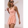 Custom Women's Quick Dry Pull-On Striped Pattern Tennis Dress New Style Breathable Volleyball Fitness Sports Dress