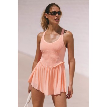 Custom Women's Quick Dry Pull-On Striped Pattern Tennis Dress New Style Breathable Volleyball Fitness Sports Dress