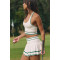 Custom Breathable Cropped Silhouette Vest Ribbed Trim Tennis Skirt