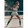 Custom Breathable Cropped Silhouette Vest Ribbed Trim Tennis Skirt  Plus Size  private label tennis set OEM