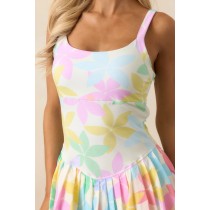 Custom Women's Quick Dry Pull-On Floral Print Tennis Dress New Style Breathable Volleyball Fitness Sports Dress