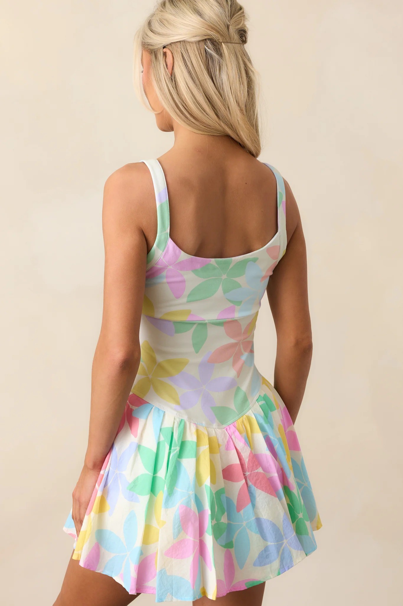 V-neck silhouette  tennis dress