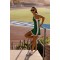 Custom Women's Quick Dry Pull-On Contrasting Color Straps Tennis Dress Built-in Pocket Shorts