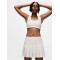 Custom Striped Elastic Waistband Sports High-Waisted Slimming Tennis Skirt
