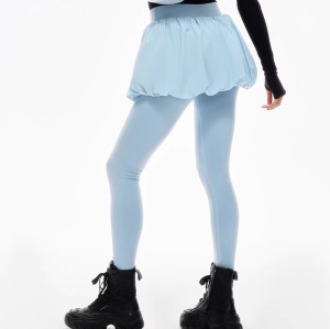 Customized Flower-shaped Fashionable Sports High-waisted Slimming Fitness Pants and Tennis Skirt Set