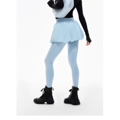 Customized Flower-shaped Fashionable Sports High-waisted Slimming Fitness Pants and Tennis Skirt Set