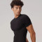 Custom Men's Quick Dry Training Shirts Breathable Summer Gym Stretch Training Apparel