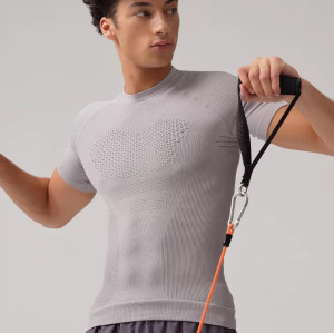 Custom Men's Quick Dry Training Shirts Breathable Summer Gym Stretch Training Apparel