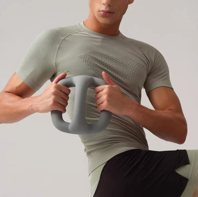 Custom Men's Quick Dry Training Shirts Breathable Summer Gym Stretch Training Apparel