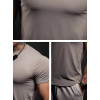 Custom Breathable Mesh Fitness Training Sports Short Sleeve Shirt