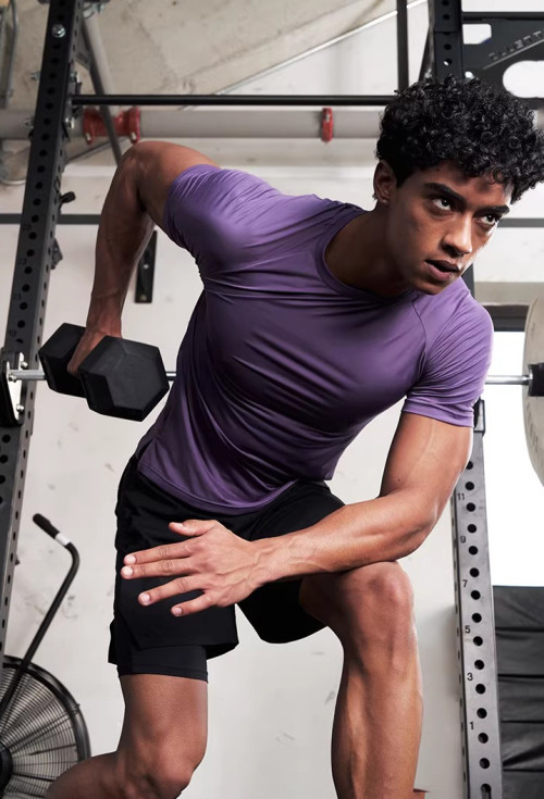 Custom Antibacterial Quick-drying  Sports Breathable Tight Fitting Training Top