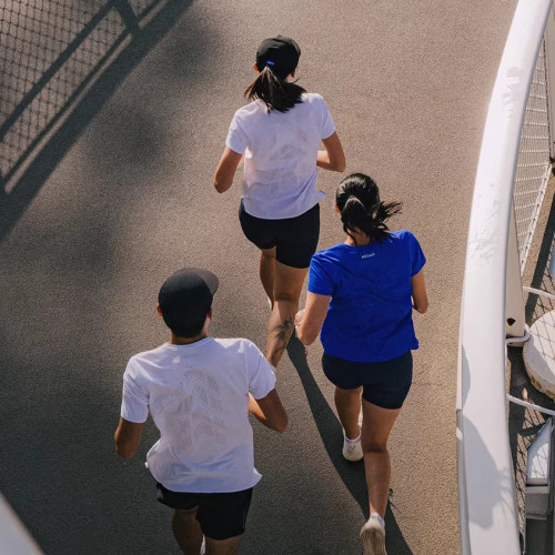 Custom Antibacterial Quick-drying  Sports Breathable Mesh Fabric Training Top