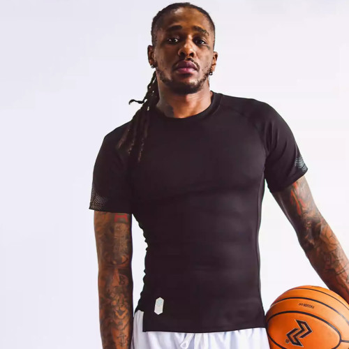 Custom Cool Feeling Quick-Drying Fitness Running Basketball Compression Shirt for Sports