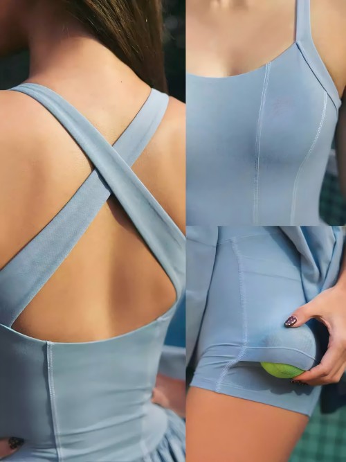 Custom Quick Dry Pull-On Tennis Dress Breathable Volleyball Fitness Sports Dress